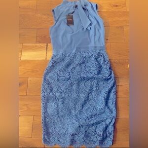 Miusol Beautiful Blue Lace Midi Dress